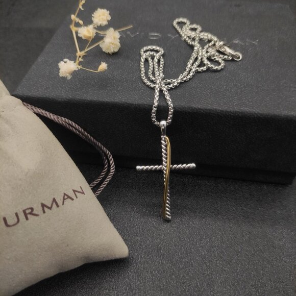 Cross Necklace 925 silver DYXL-012 - Picture 2 of 5